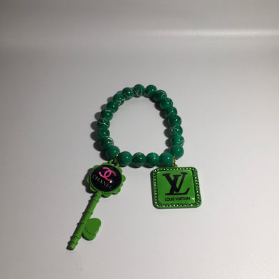 Green Designer Charm Bracelets (2)