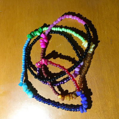 8 Colored Waist beads
