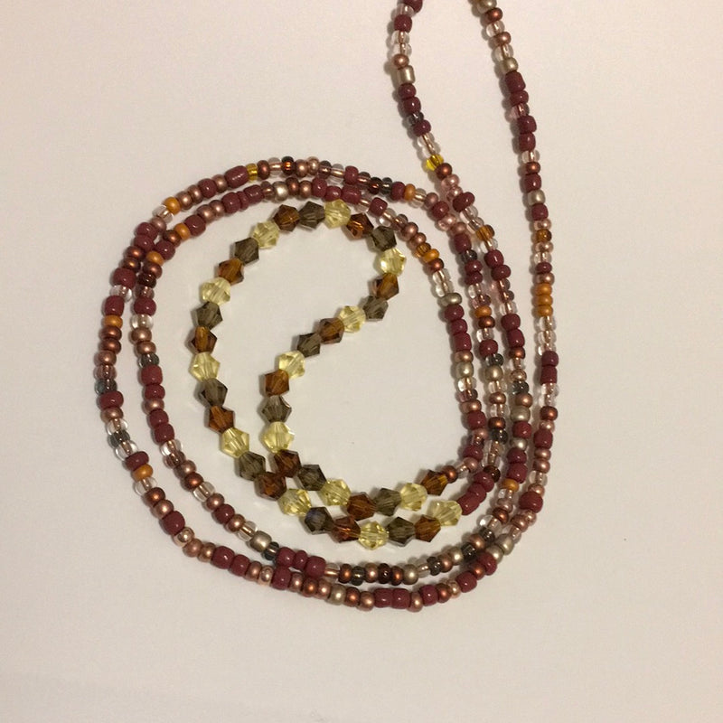 Shades of Brown Waist beads