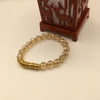 Shimmery Gold Glass Bracelet