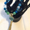 Shades of Turquoise Tassel Pendant Bracelet